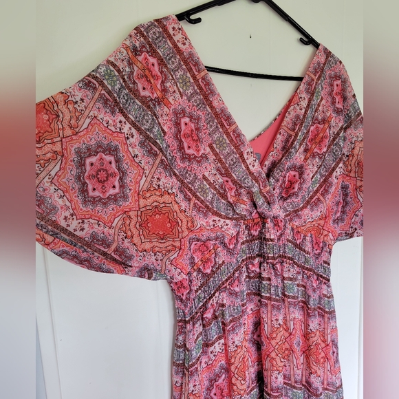 Rabbit Rabbit Rabbit Designs Geometric Pattern Maxi Dress Size 16 - Picture 9 of 10